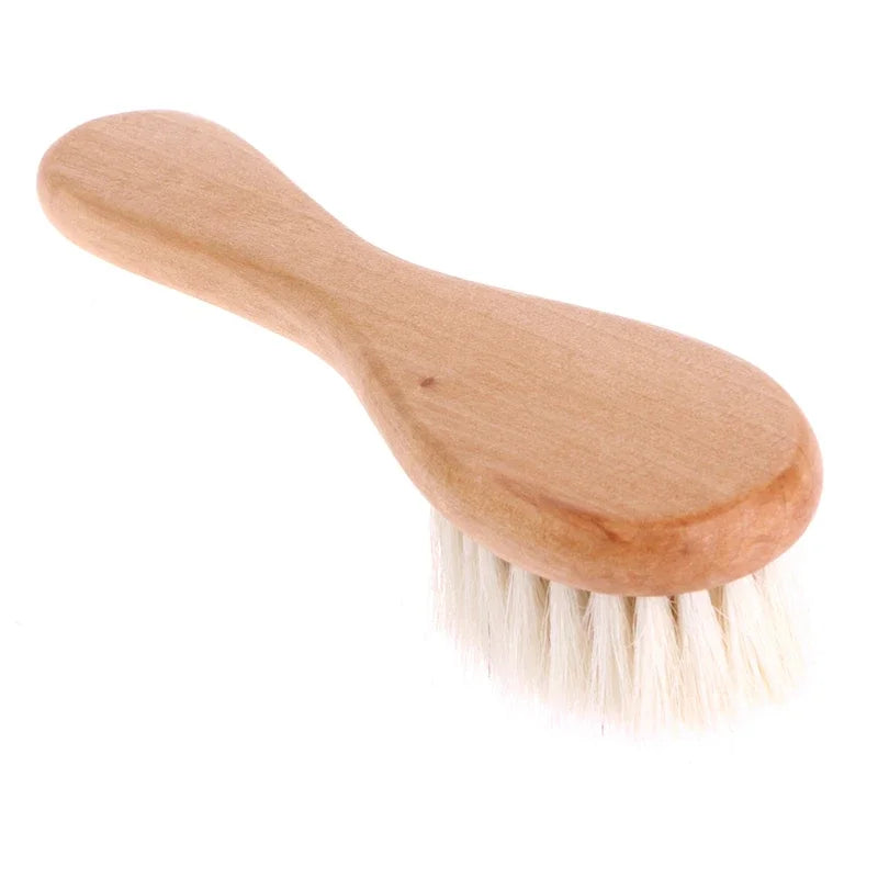 Baby Wooden Hair Brush & Comb Set - Soft Bristle Grooming Kit - MamaNest