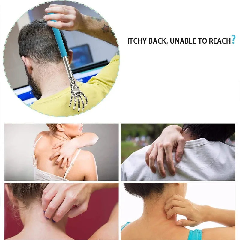 Retractable Back Scratcher - Stainless Steel Claw Massager - MamaNest