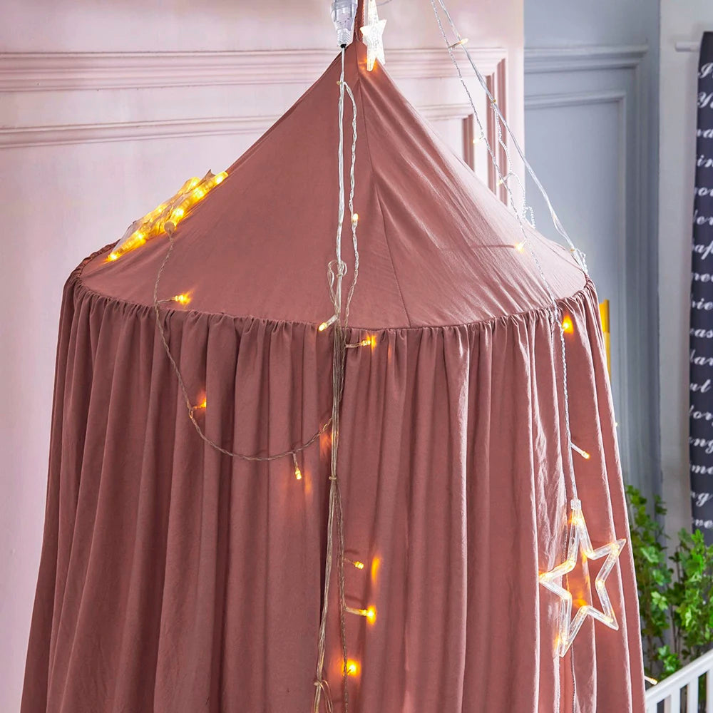 Kids Bed Canopy Mosquito Net - Round Hanging Play Tent - MamaNest