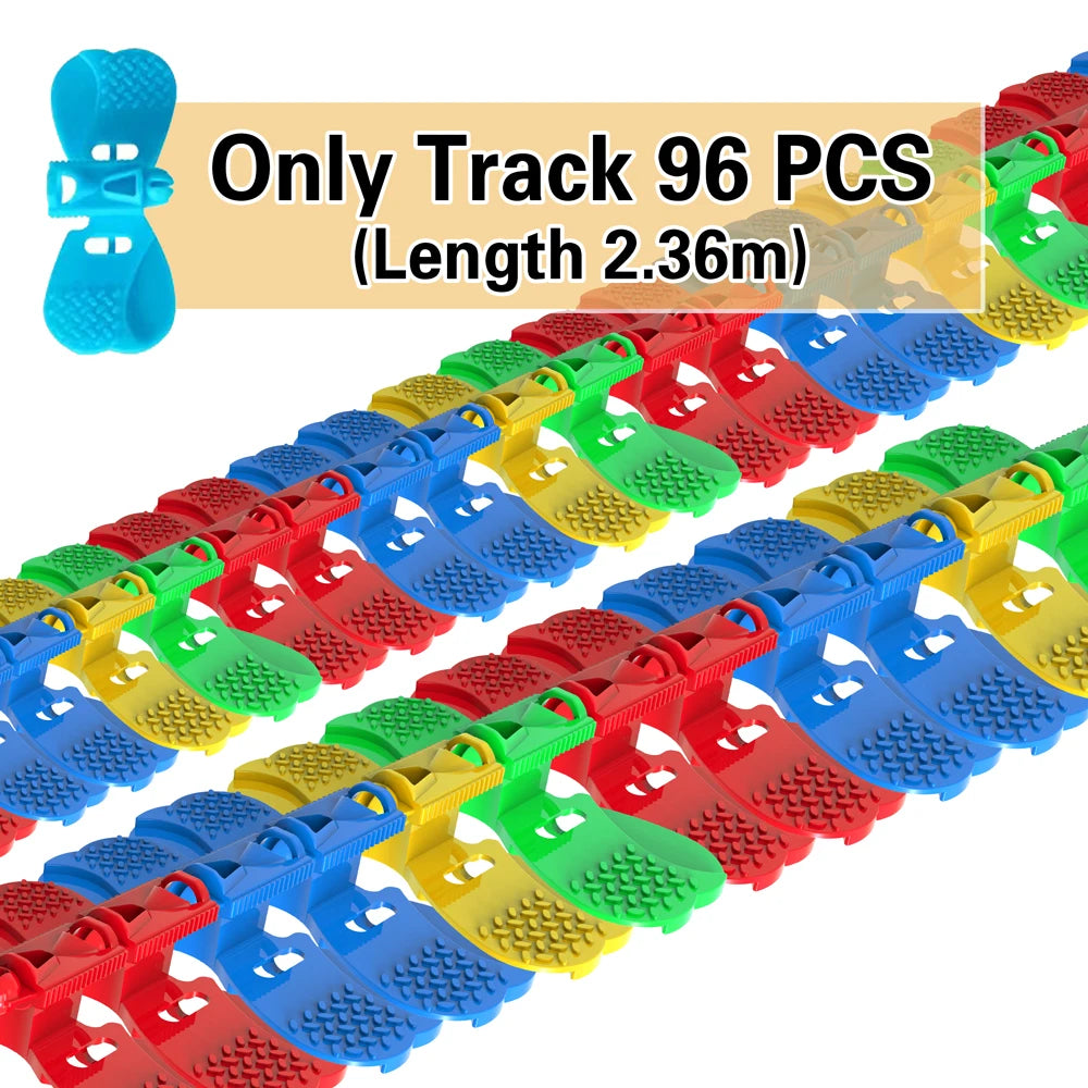 Flexible Track Dinosaur Car Set - 46-101 Pieces Educational Toy - MamaNest