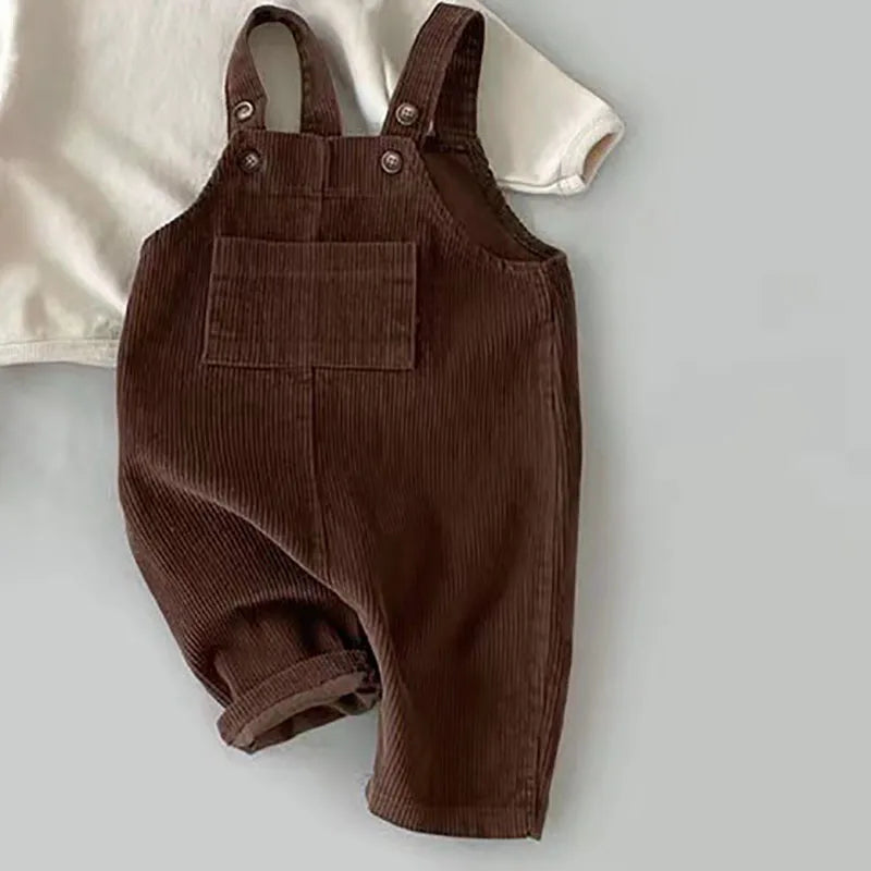Corduroy Suspender Romper - Toddler Baby Playsuit Jumpsuit for Spring - MamaNest