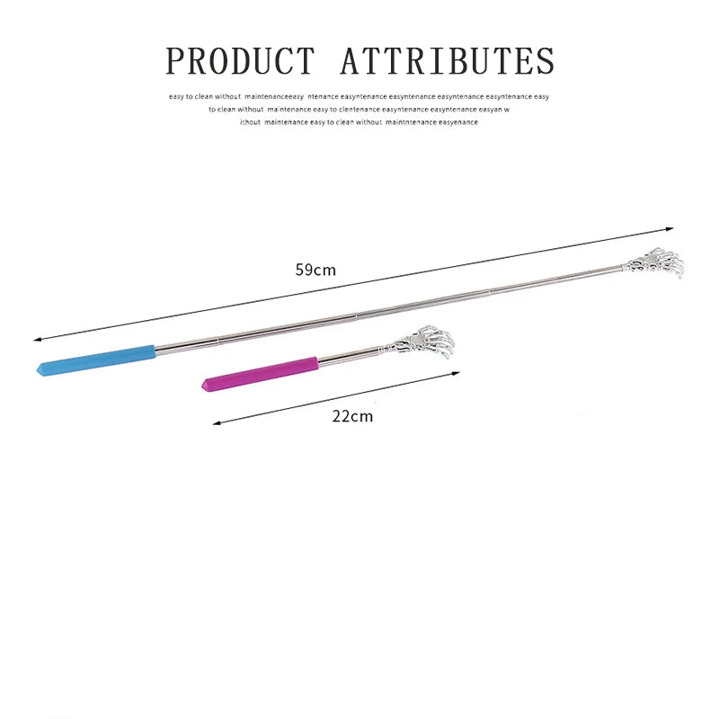 Retractable Back Scratcher - Stainless Steel Claw Massager - MamaNest