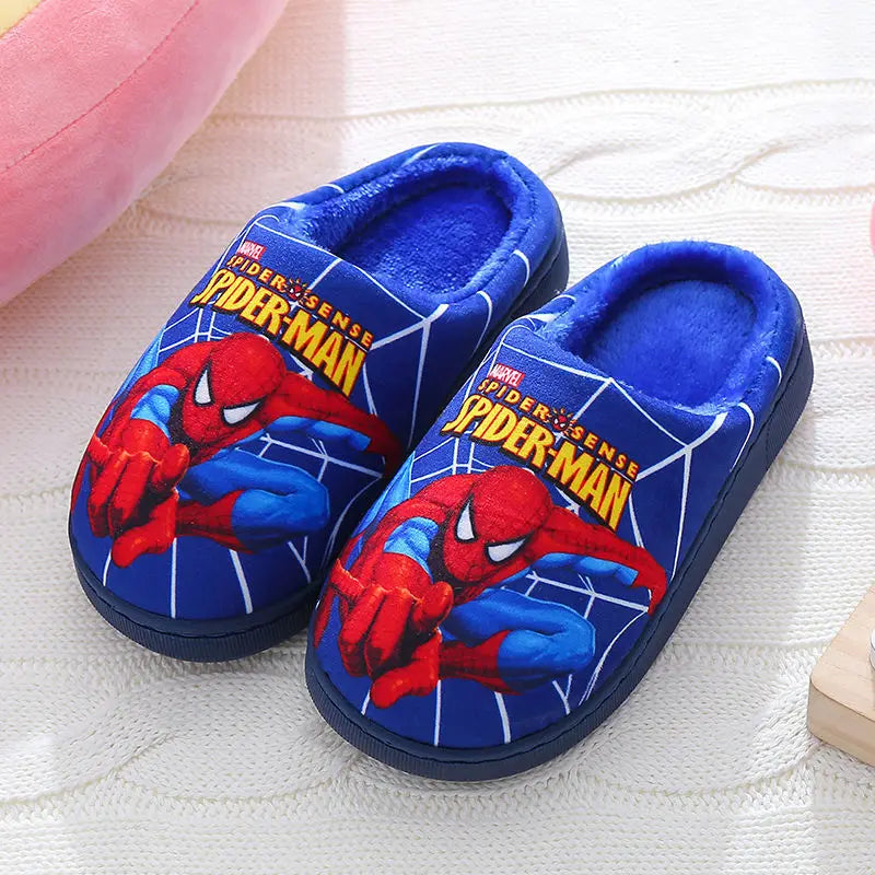 Spider-Man Kids Slippers - Soft Cotton Indoor Shoes - MamaNest