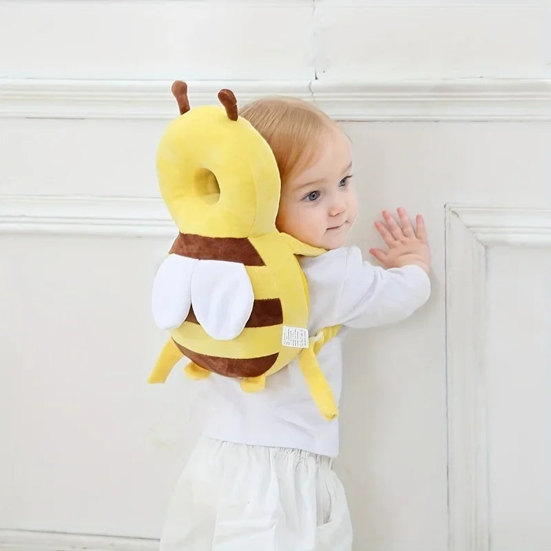 Baby Head Protection Pillow - Bee Backpack Safety Cushion