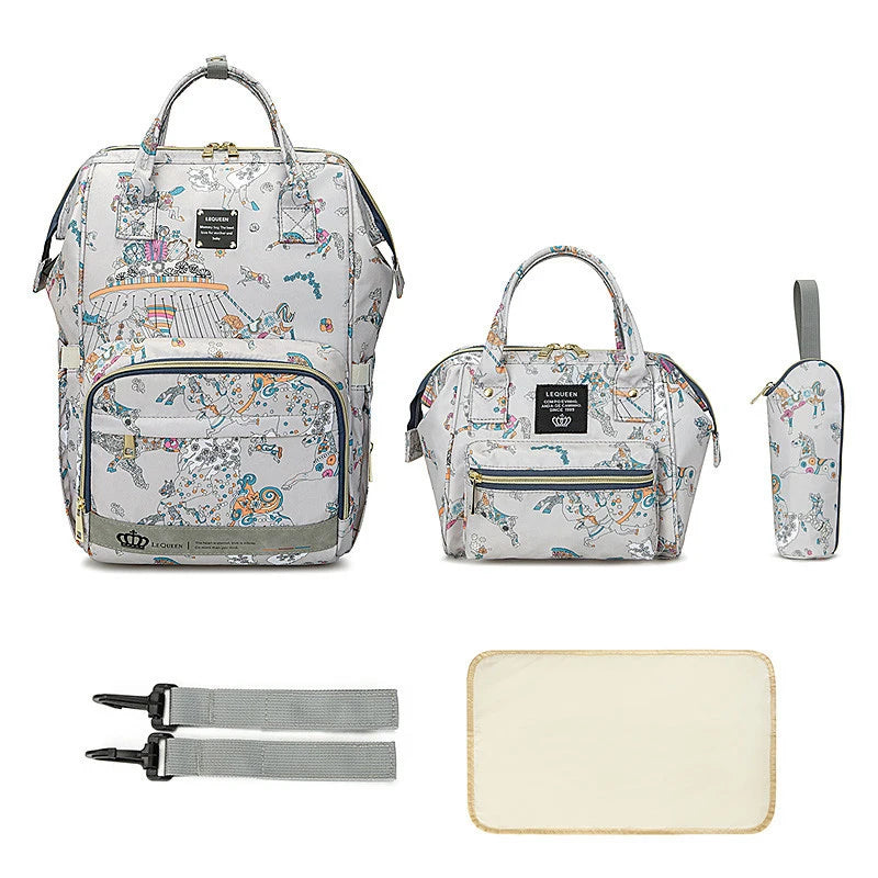 5 Piece Diaper Bag Set - Complete Nappy Bag System - MamaNest