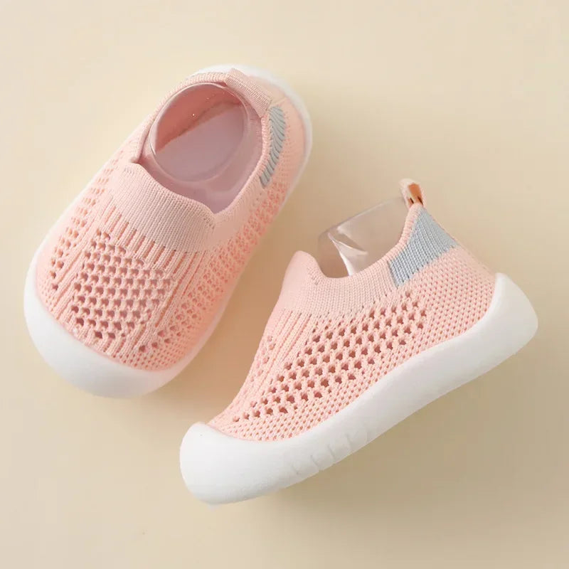 Baby Mesh Shoes - Breathable Slip-On Sneakers (0-3T) - MamaNest