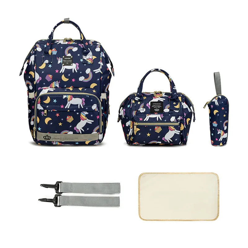 5 Piece Diaper Bag Set - Complete Nappy Bag System - MamaNest