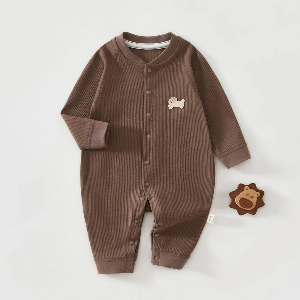 Pure Cotton Baby Jumpsuit - Spring Autumn Sleepwear for Newborns 0-18M - MamaNest