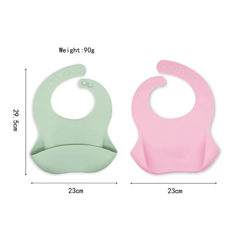 3D Waterproof Baby Bib - Soft Silicone with Cartoon Design - MamaNest