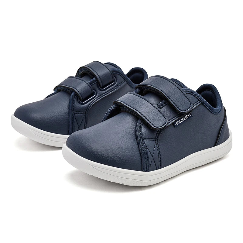 Kids Barefoot Shoes - Wide Toe Minimalist Sneakers with Hook & Loop - MamaNest