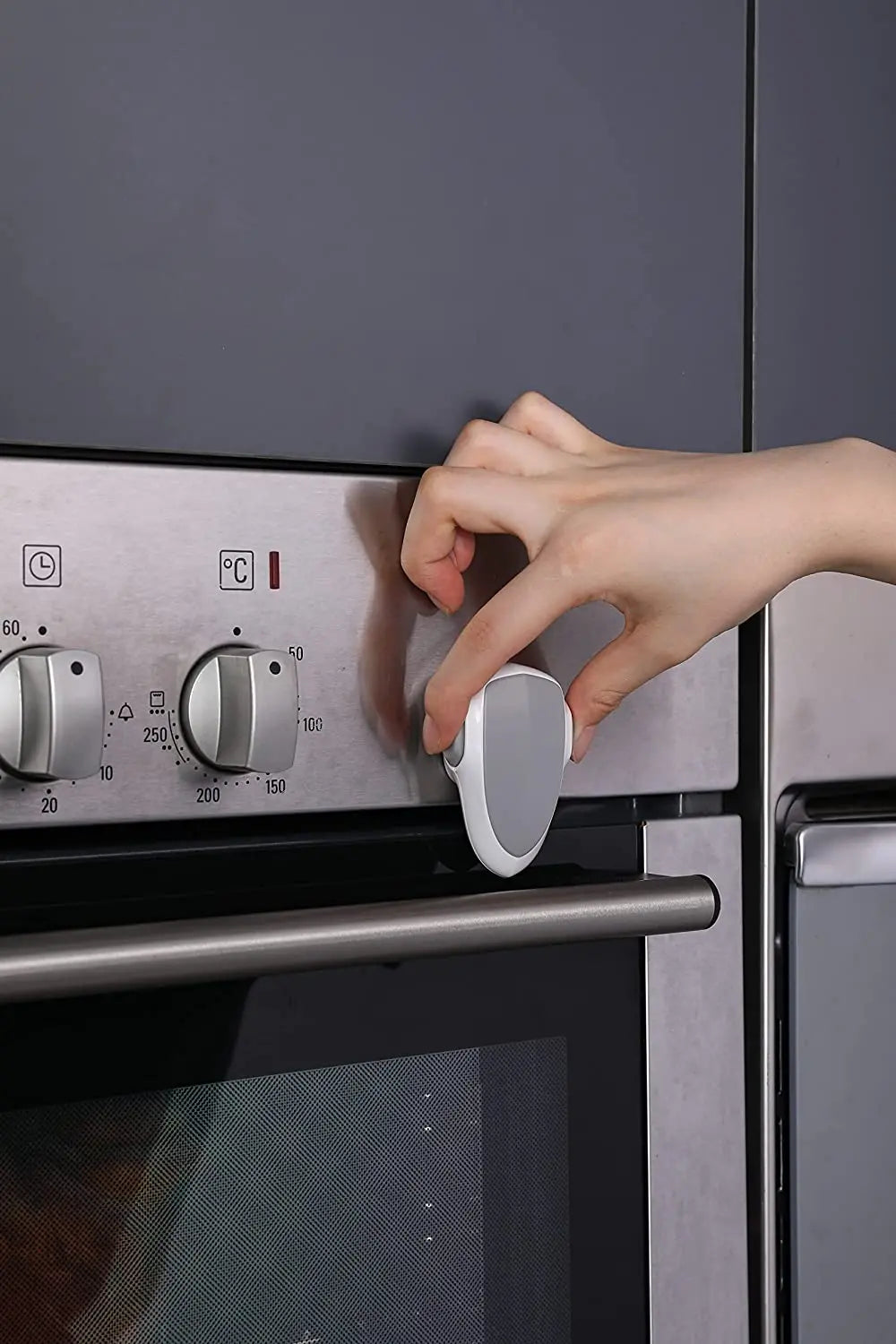 Baby Safety Locks for Oven, Cabinets & Drawers - Child Proof