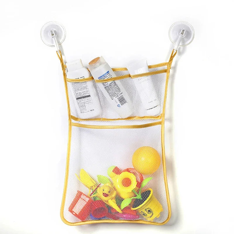 Bath Toy Storage Bag - Mesh Organiser with Suction Cups - MamaNest