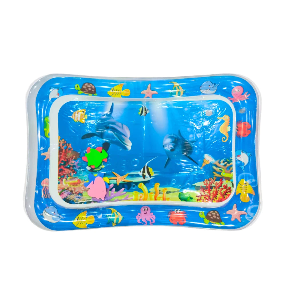 Baby Water Play Mat - Inflatable Tummy Time Activity Mat
