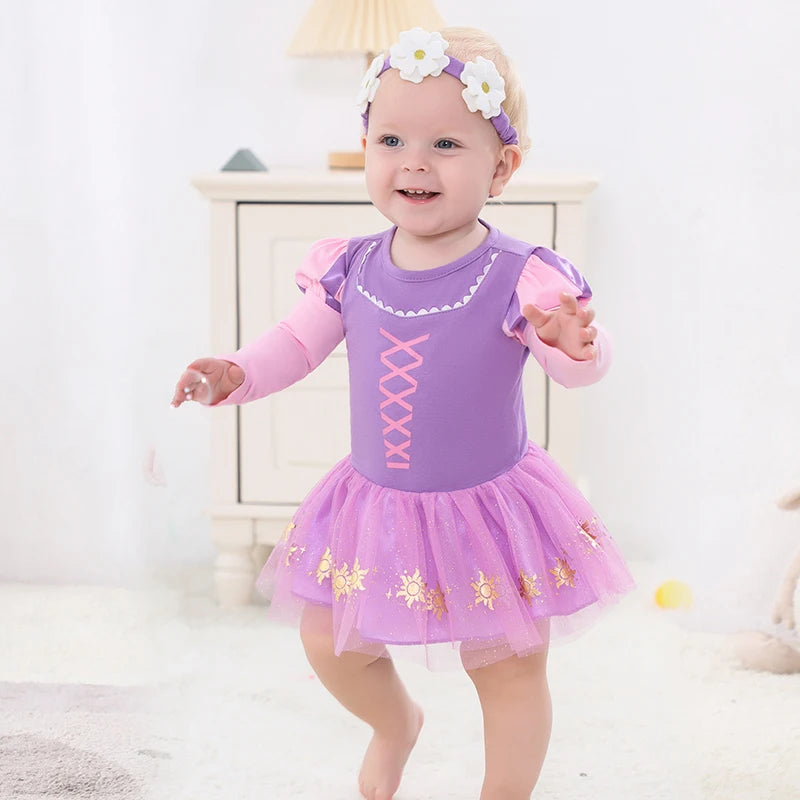 Fairy Princess Baby Romper with Tutu - 1st Birthday Dress - MamaNest