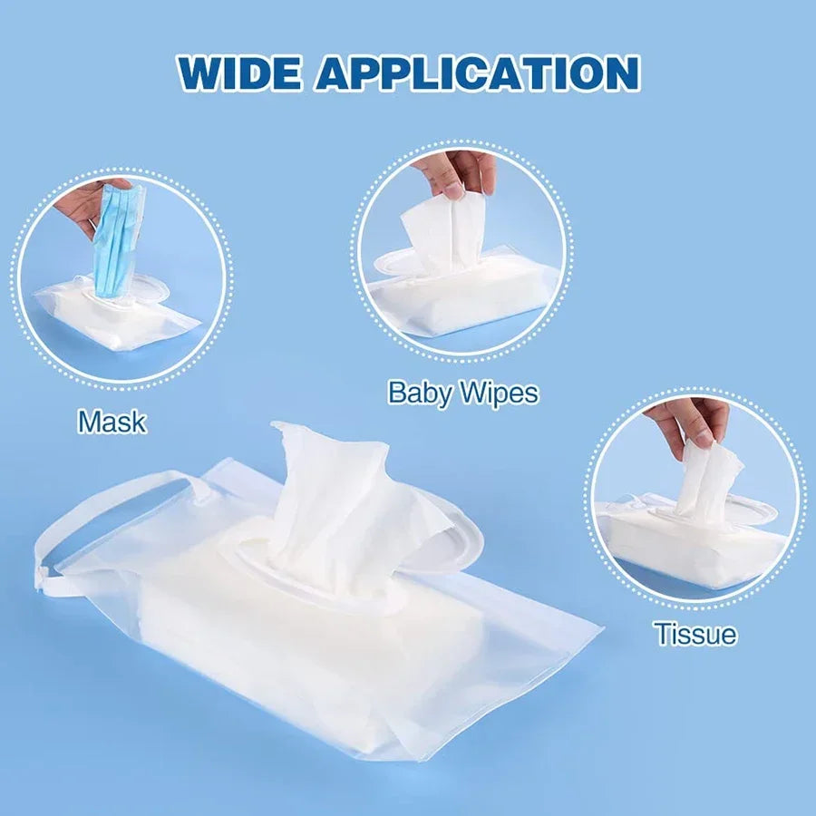 Baby Wet Wipe Pouch - Portable Refillable Wipes Dispenser - MamaNest